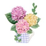 Tarjeta Plegable Hortensia