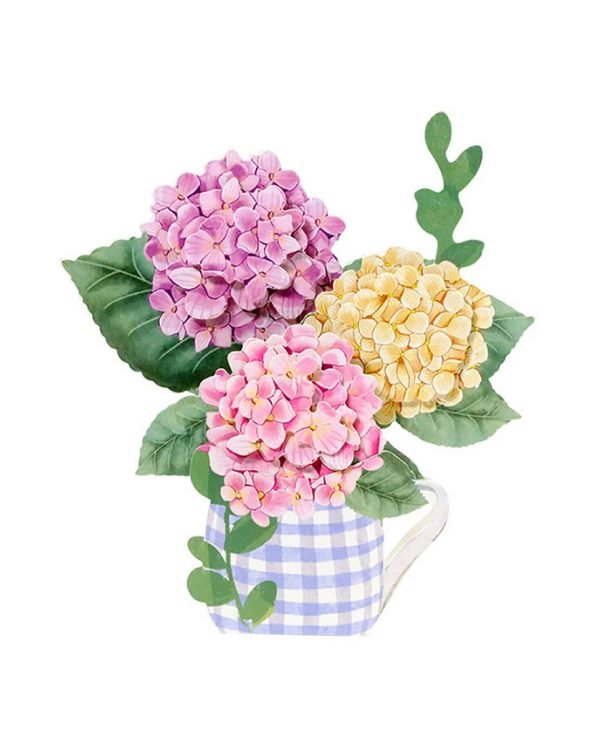 Tarjeta Plegable Hortensia - Imagen 1