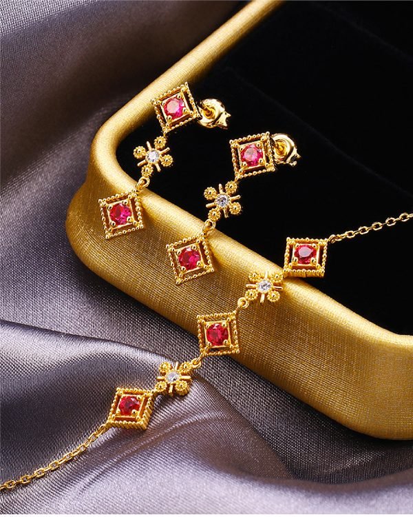 Set Amelia aretes/pulsera - Imagen 3