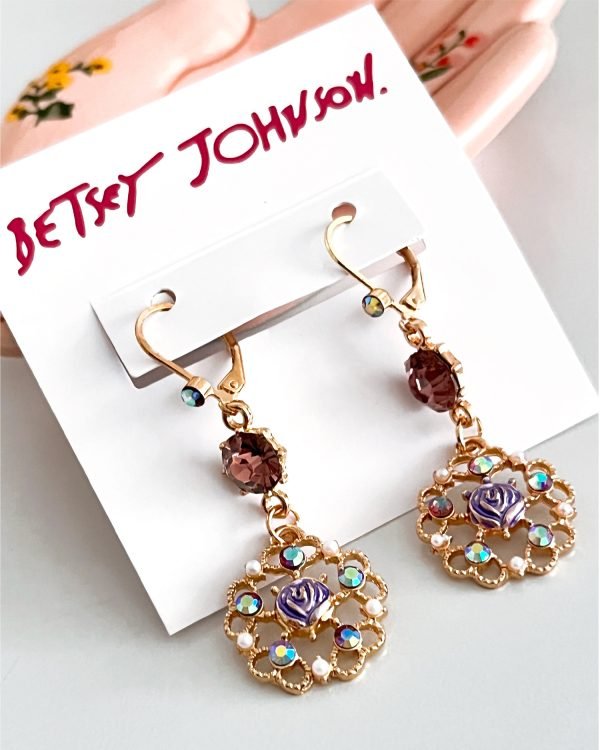 Arete Malva Betsey Johnson - Imagen 2