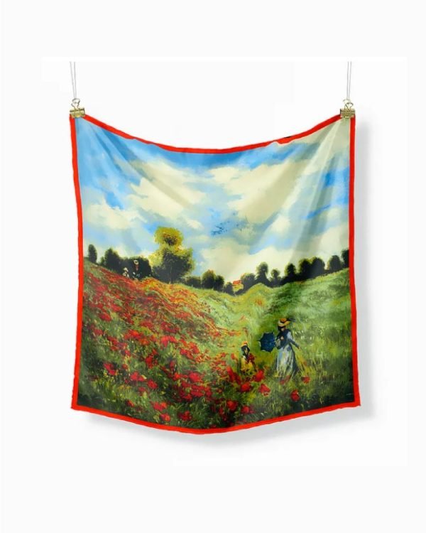 Pañuelo Campo de Amapolas - Imagen 1