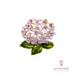 Broche Hortensia Rosa