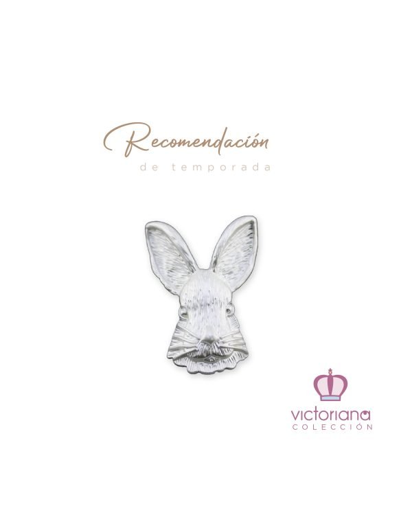 Broche Conejo Silver - Imagen 1