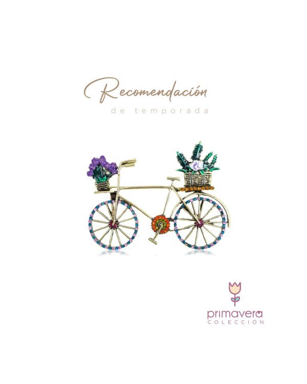 350-79439b75-c3e5-467d-8bc5-0730dcdeaaf6.jpg Broche Bici Floral - Imagen 1