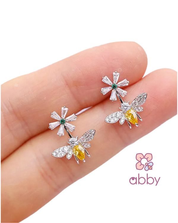 Arete Abby Margarita Cristal - Imagen 1