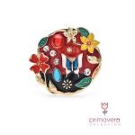 Broche Jardín Rojo