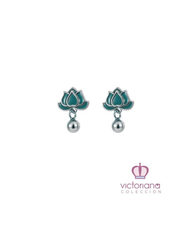Arete Flor de Loto - Imagen 1