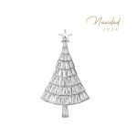 Broche Árbol Cristal