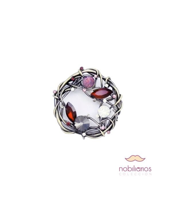 Broche Corona Gris - Imagen 1