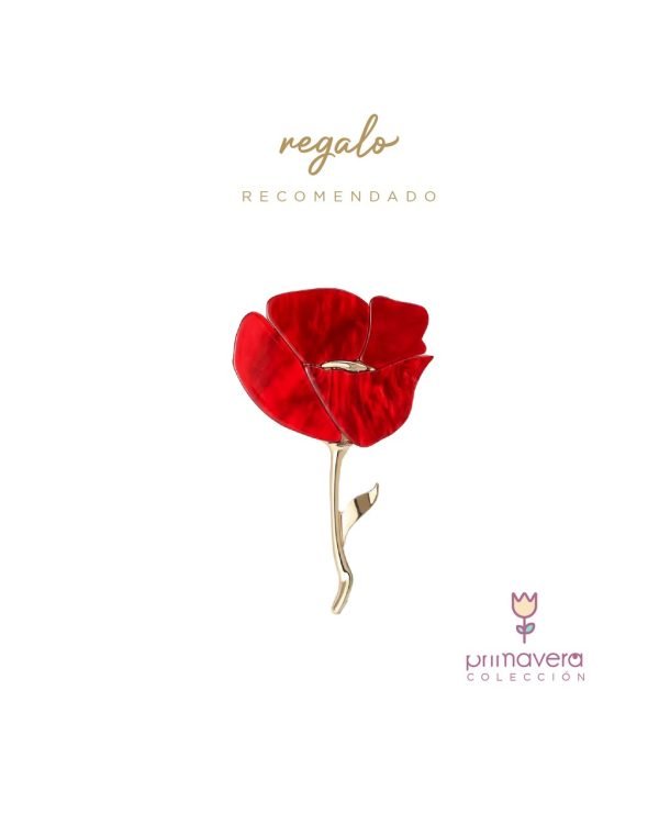 Broche Flor Poppy - Imagen 2