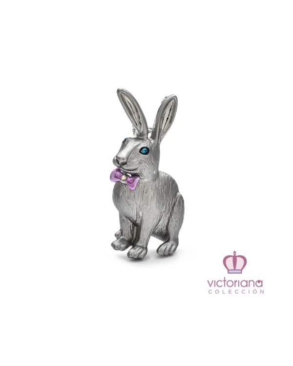 Broche Conejo Gris - Imagen 1