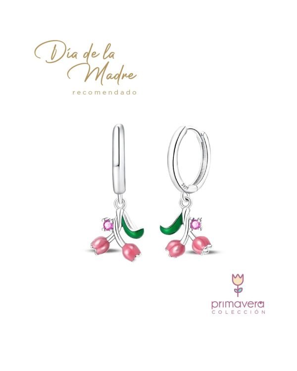Aretes Huggies Tulipán - Imagen 1