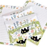 Papel carta, Black Kitten, set.