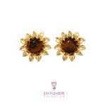Arete Girasol Dorado