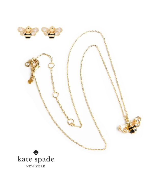 Set Aretes y Collar Bee Kate Spade - Imagen 1