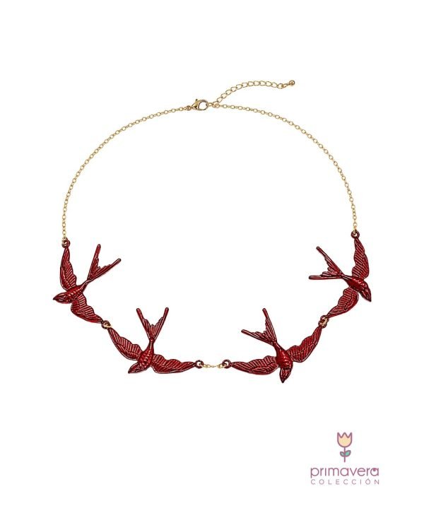 Collar Golondrinas (gargantilla) - Imagen 1