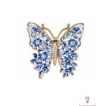 Broche Mariposa Denim