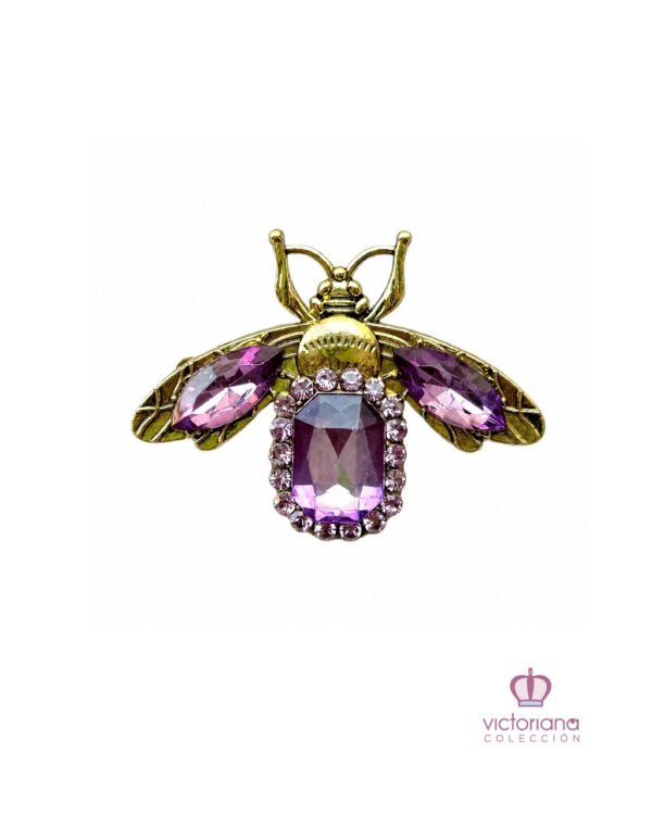 350-019fde6e-b01d-712f-be63-00f3da198046.jpg Broche Insecto Violeta - Imagen 1