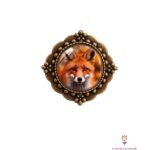 Broche Medallón Zorro