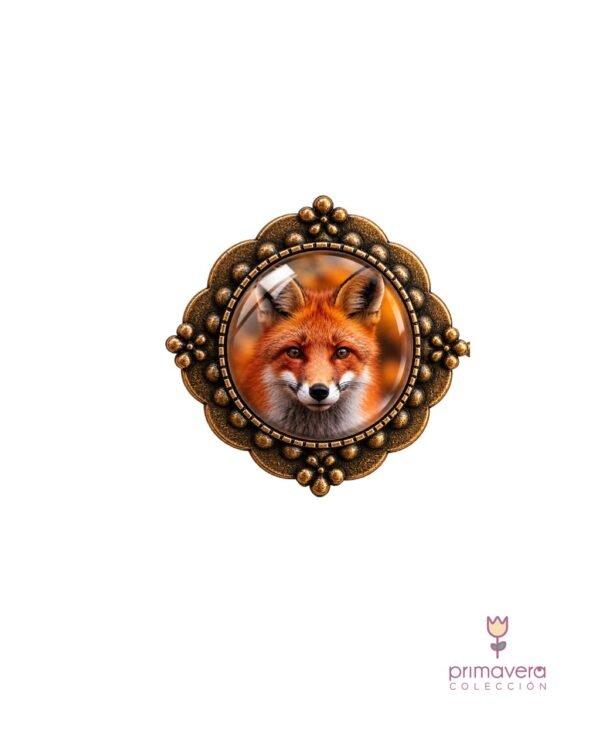 producto-55c8be2f.jpg Broche Medallón Zorro - Imagen 1