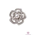 Broche Camelia Plata