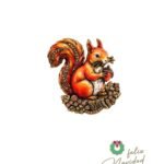 Broche Ardilla de Invierno