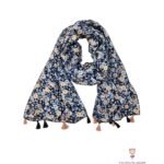 Bufanda Floral Azul