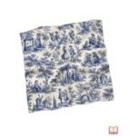 Pañuelo Toile de Jouy Azul