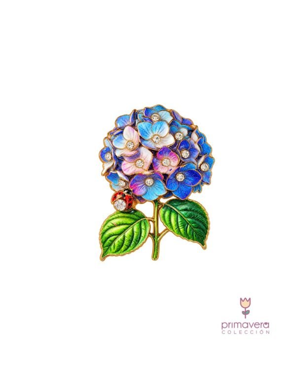 Broche Rama de Hortensia - Imagen 1
