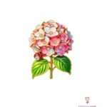 Broche Rama de Hortensia